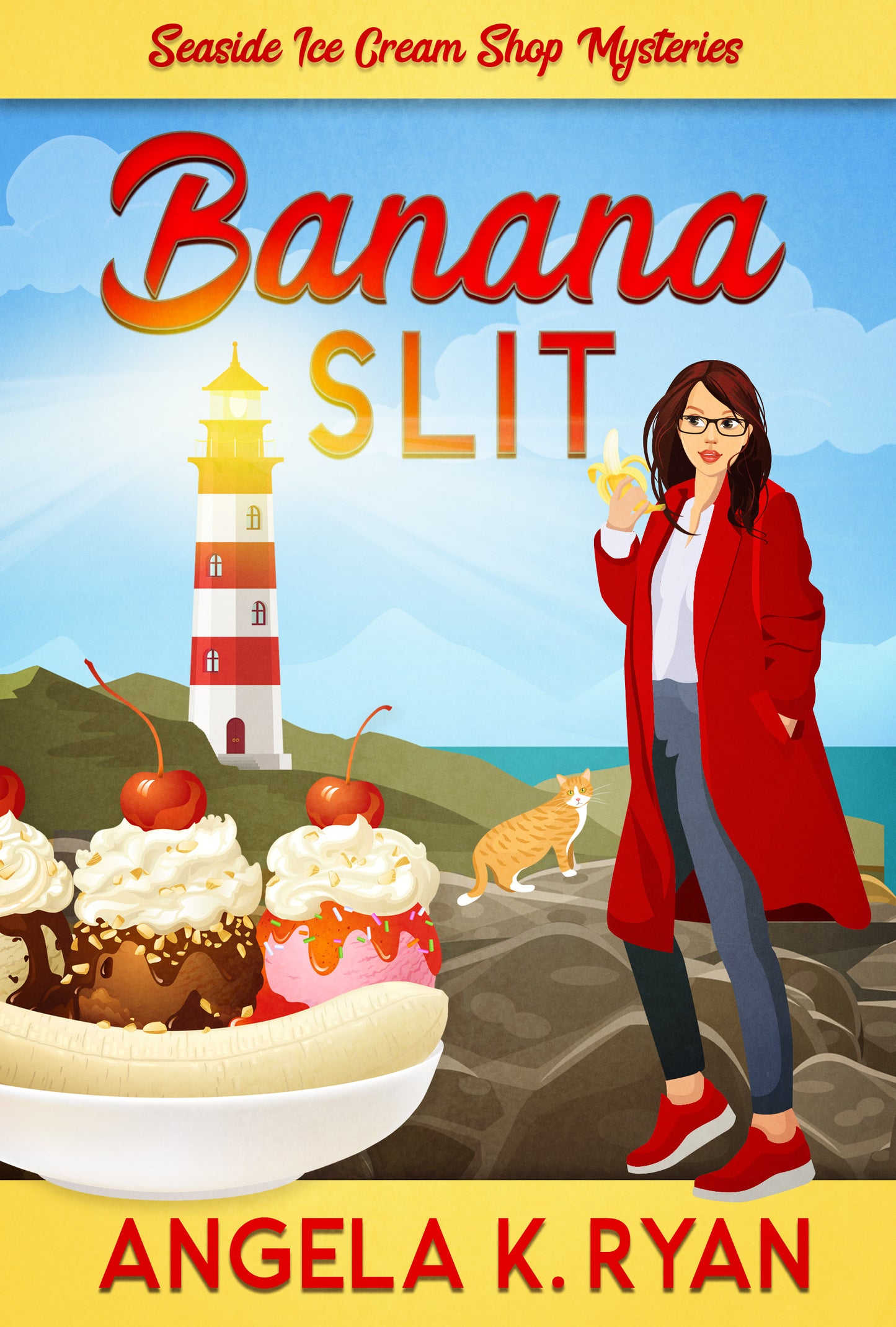 Banana Slit (A Seaside Ice Cream Shop Mystery, Book 1), Paperback