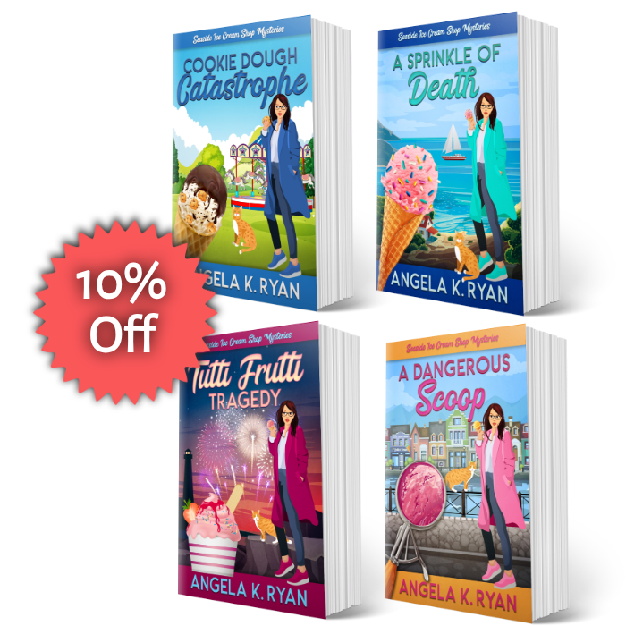 Seaside Ice Cream Shop Mystery Paperback Bundle (Books 9-12), Paperbacks